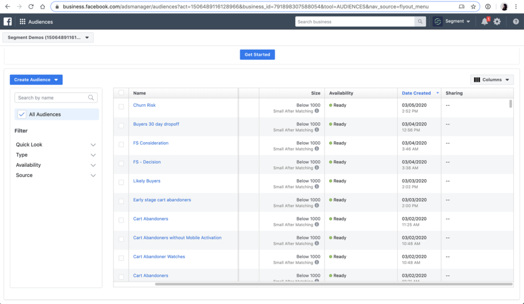 facebook audience segmentation